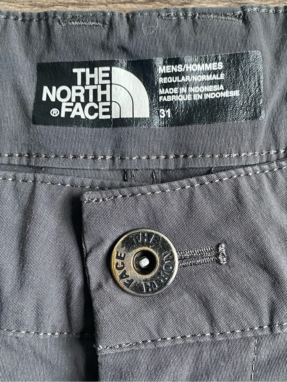The North Face Men's Gray Hiking Pants Size 31 Outdoor